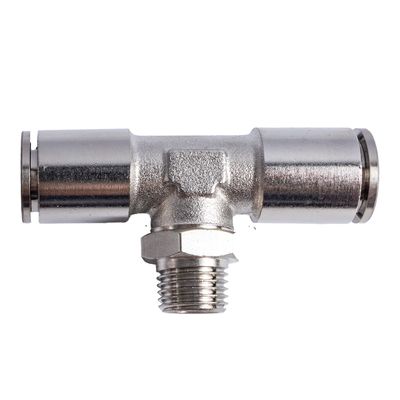 Metal Pu Fitting T-joint 12mm 1/4' M